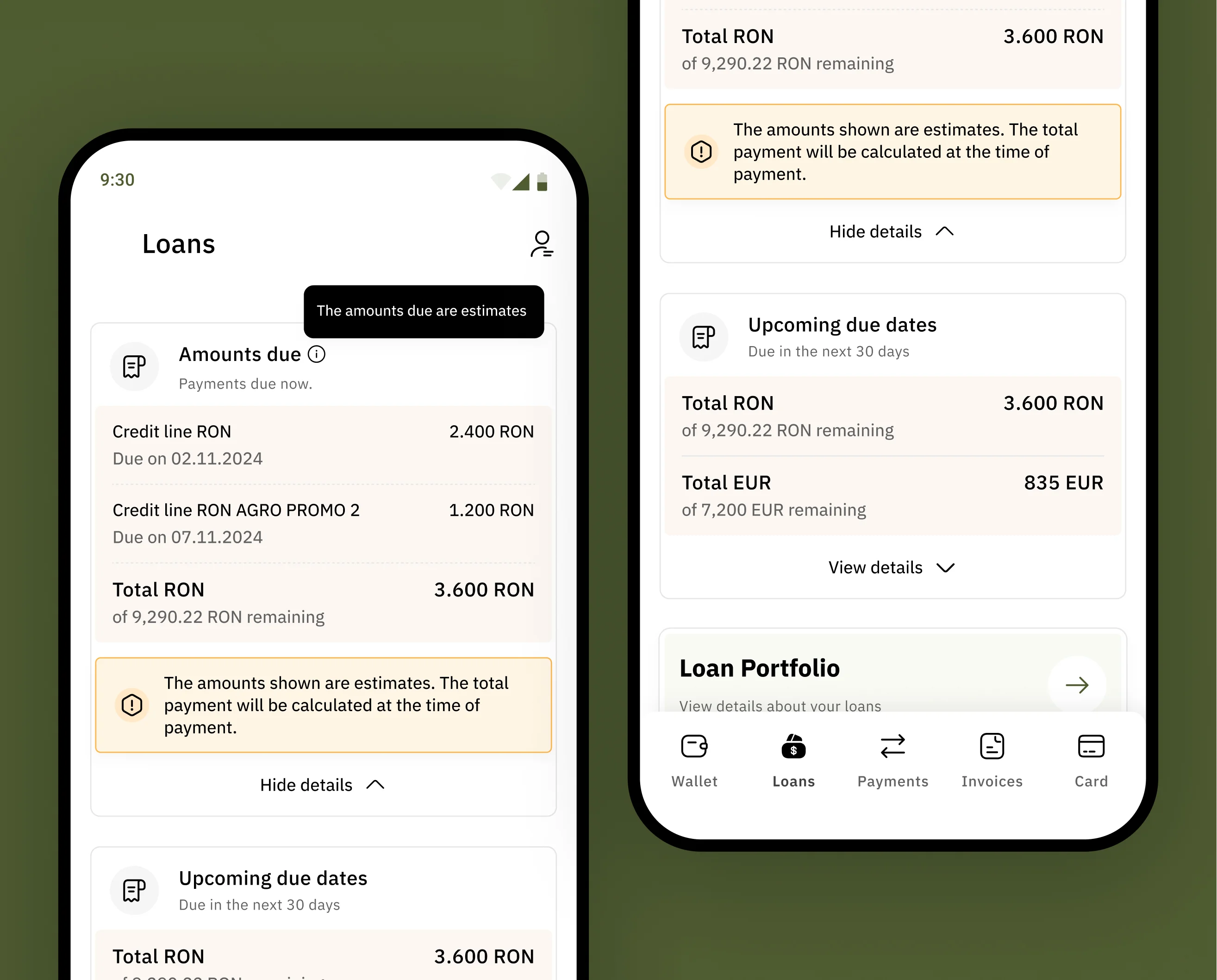 Credit management in Agricover Pay